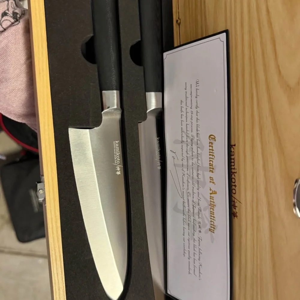Kamikoto Knife set whole set w/certificates of authenticity